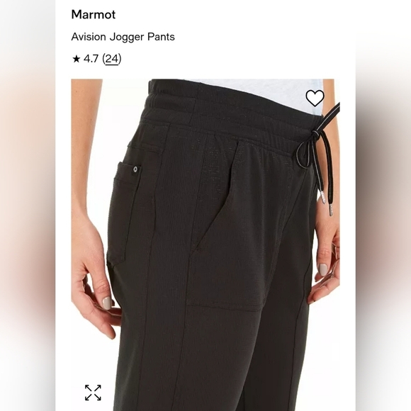 Marmot Avision Jogger Pants Stretch with Pockets Olive Green Women's Size L - Picture 2 of 10